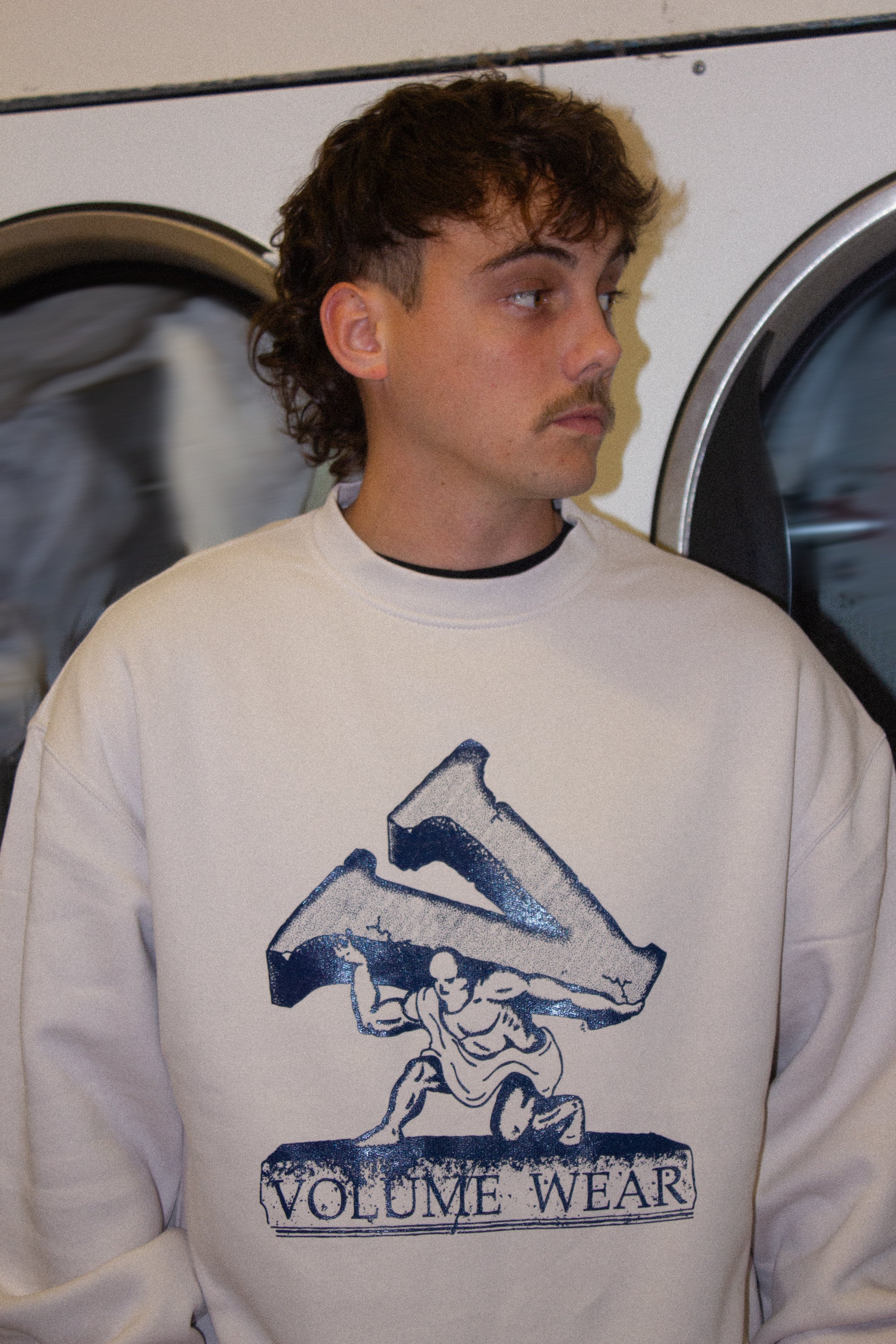 Atlas Crewneck, Bone