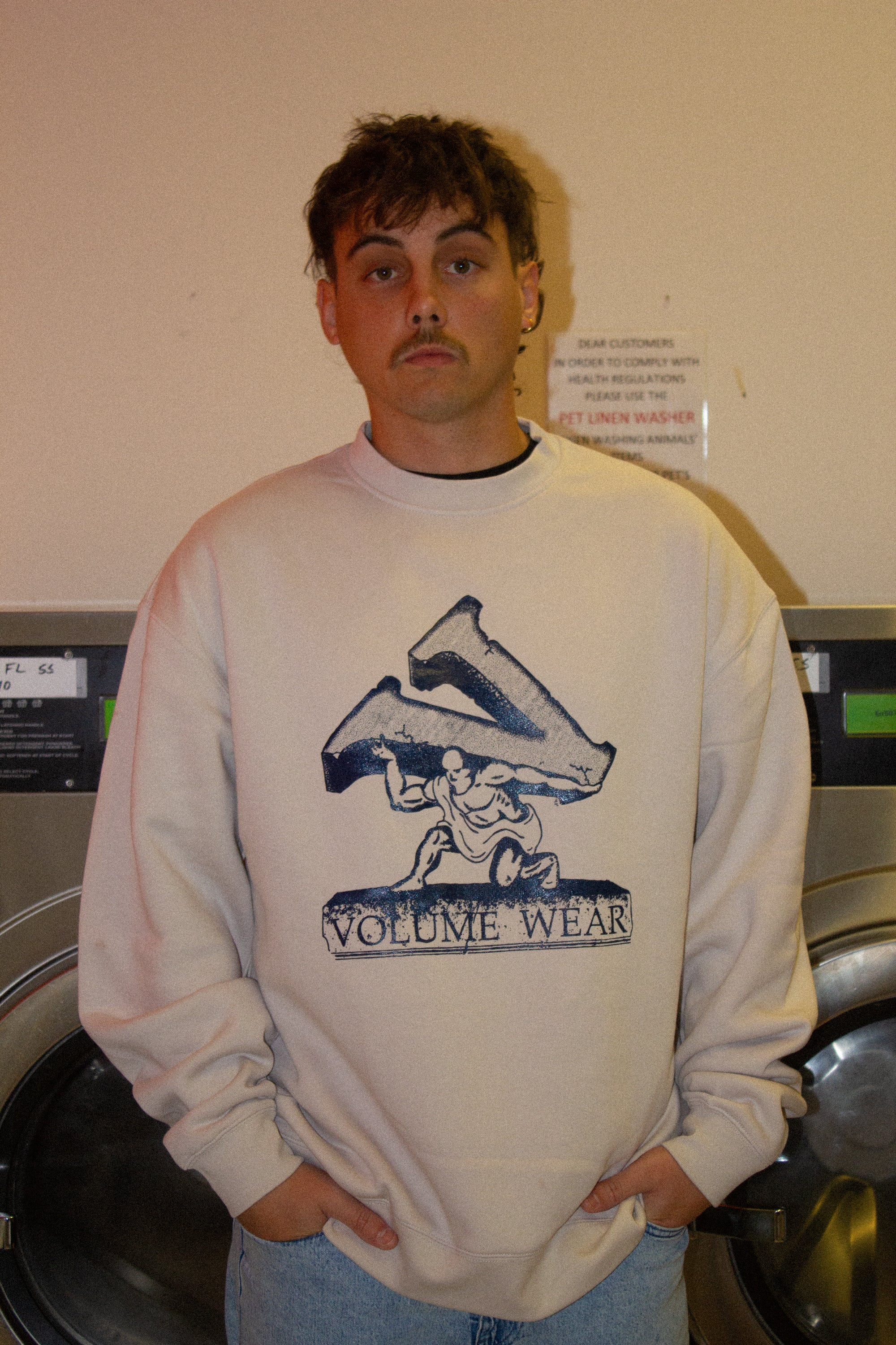 Atlas Crewneck, Bone