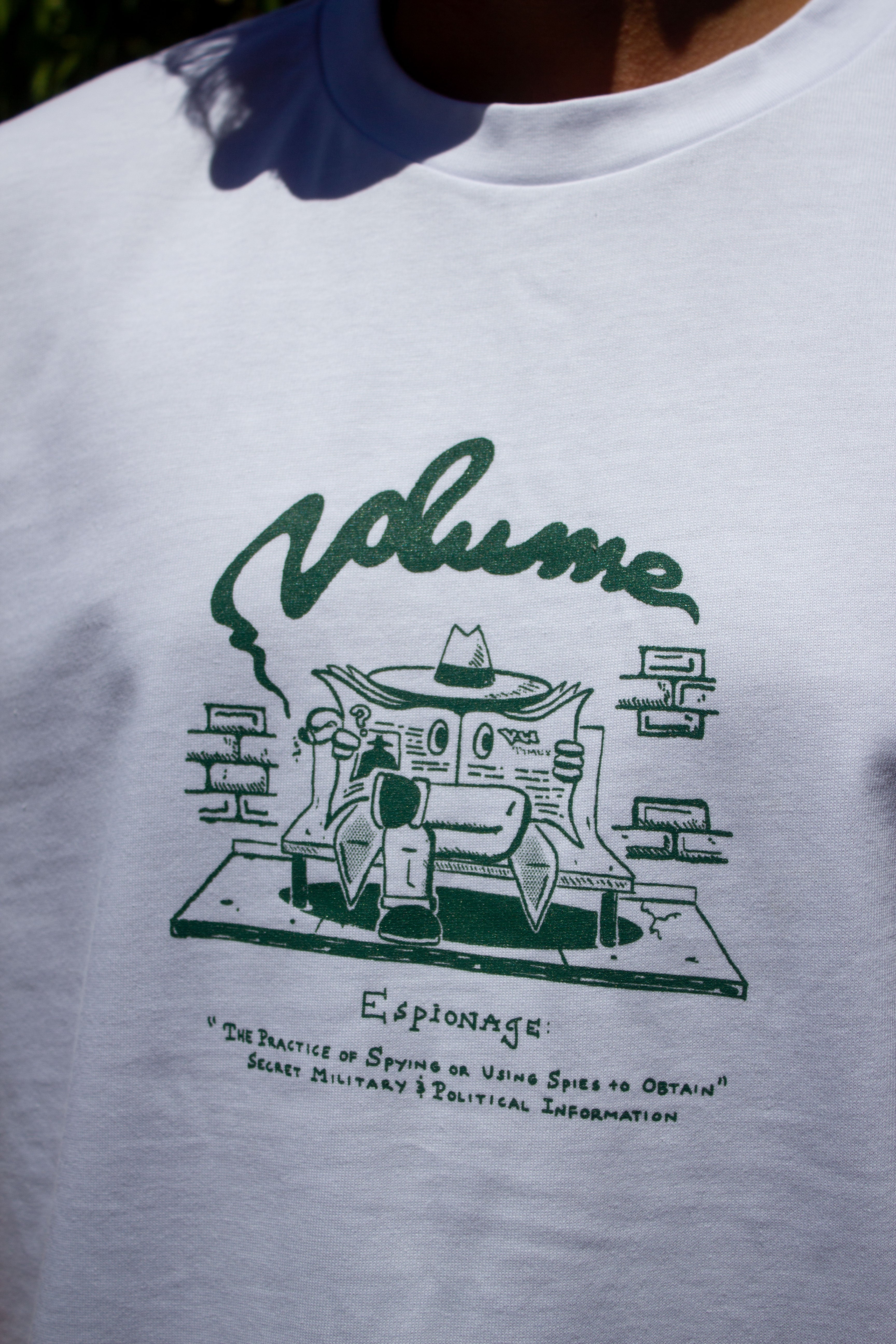 Espionage Tee, White