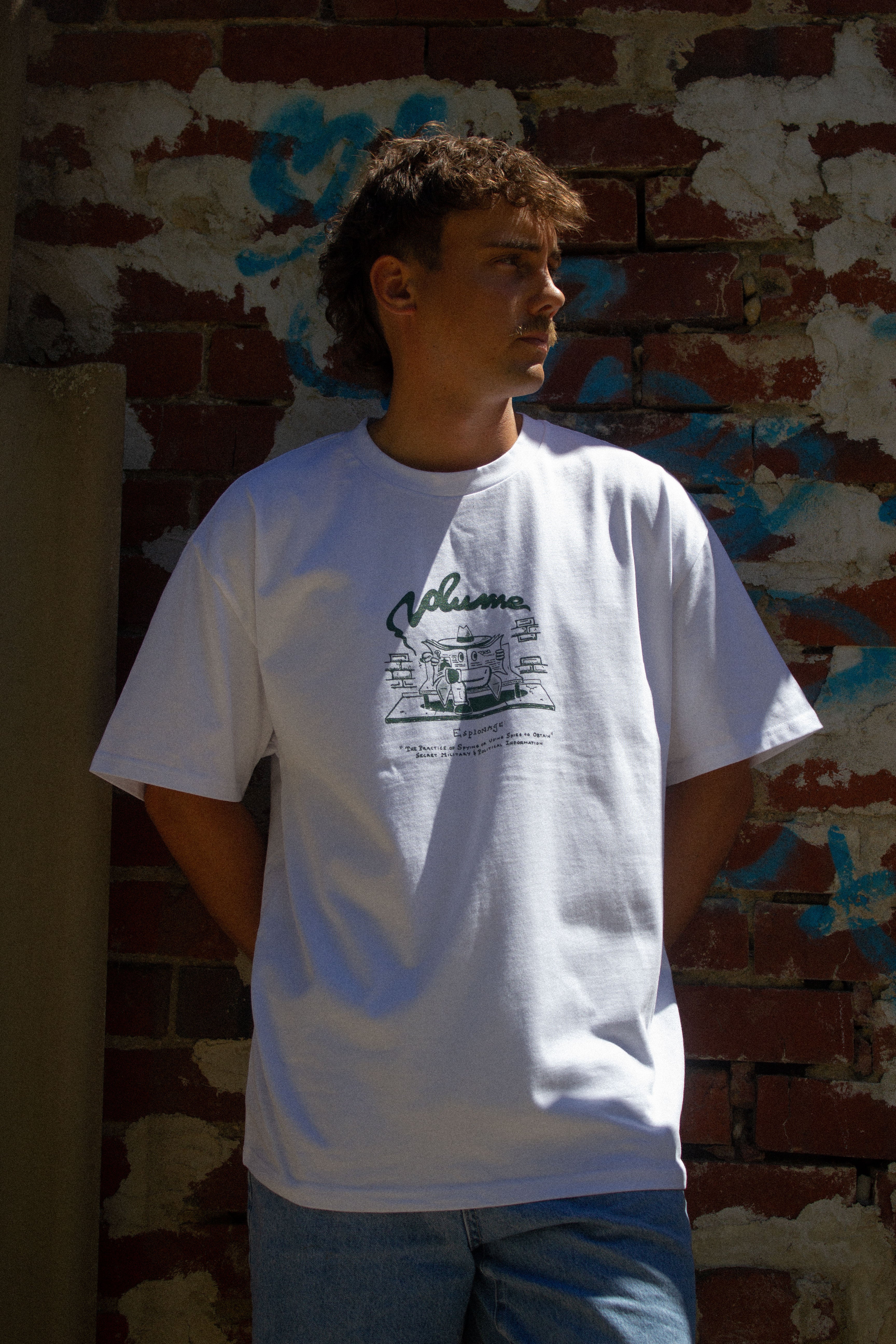 Espionage Tee, White